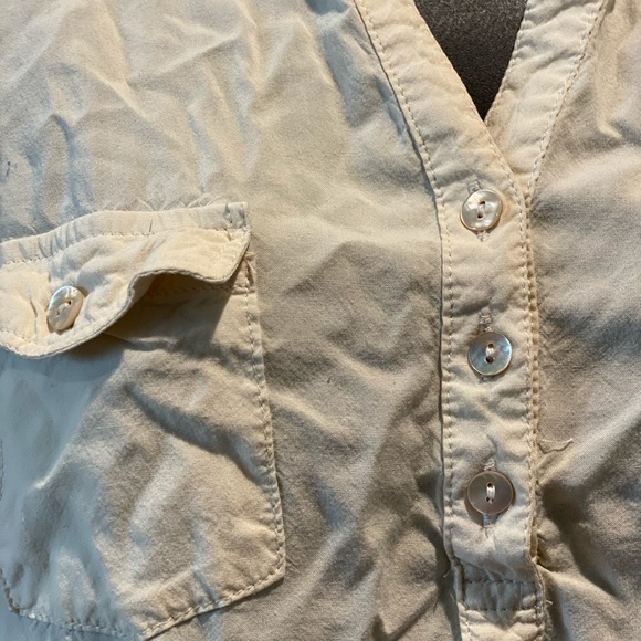 SOLD! Cream Tank Blouse - Picture 3 of 4